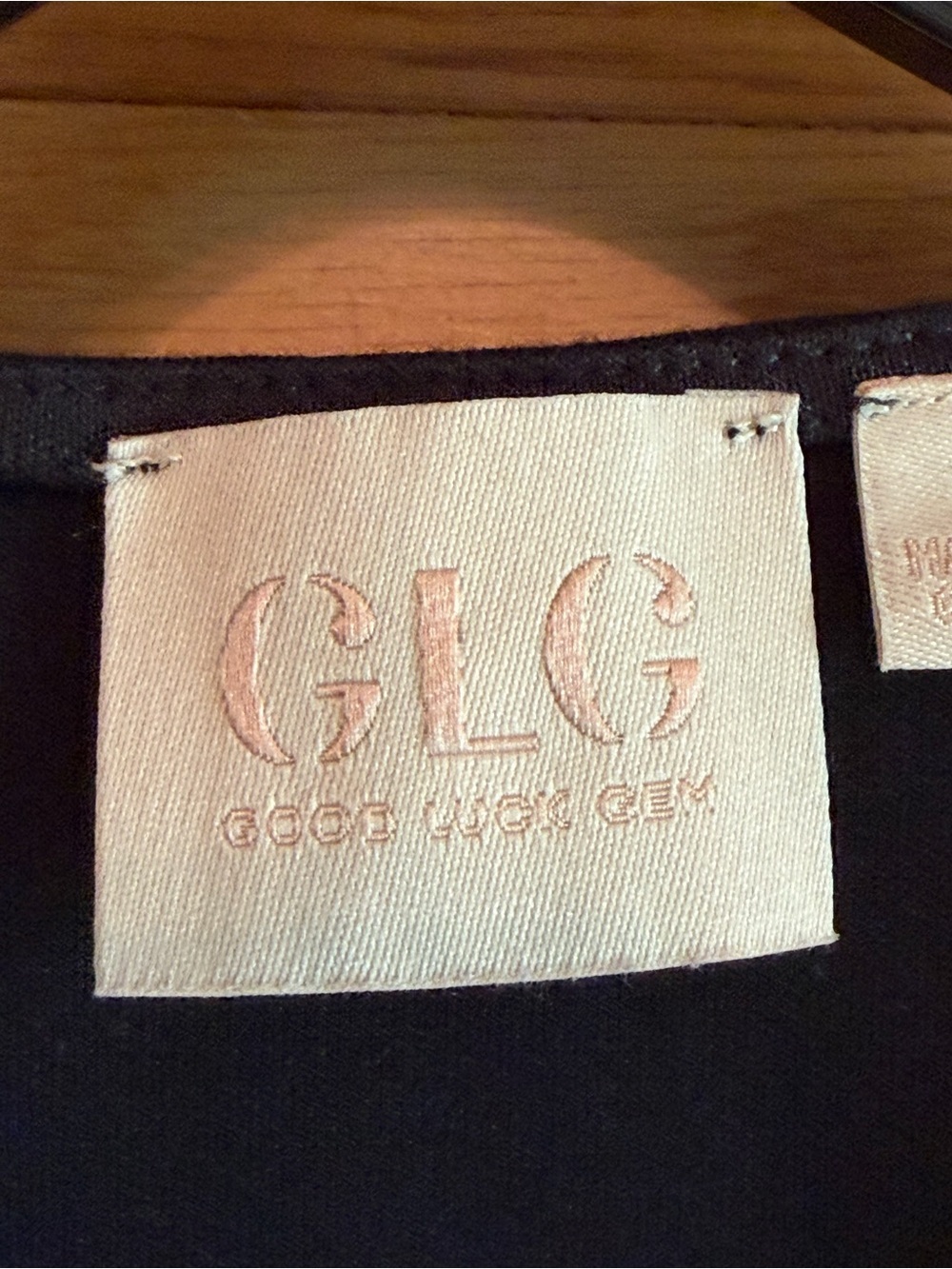 Vintage GLG black tie front vest Classic size large - Picture 3 of 7
